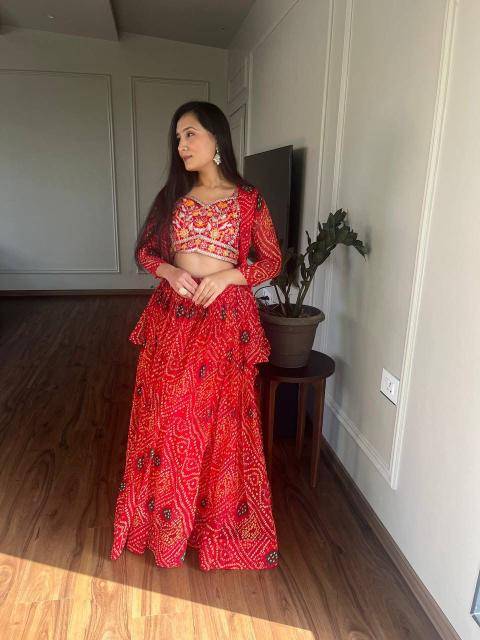 Ram 053 bandhrej Bridal lehenga choli in Surat